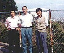 Charles, Doug & Shoshi (Chi Chih Lee) at former CA site.